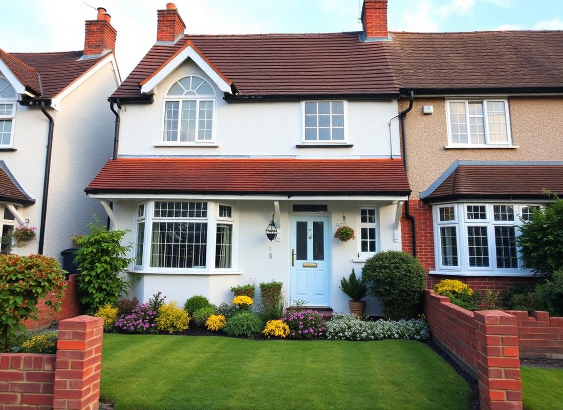 Charming UK home with neat front garden